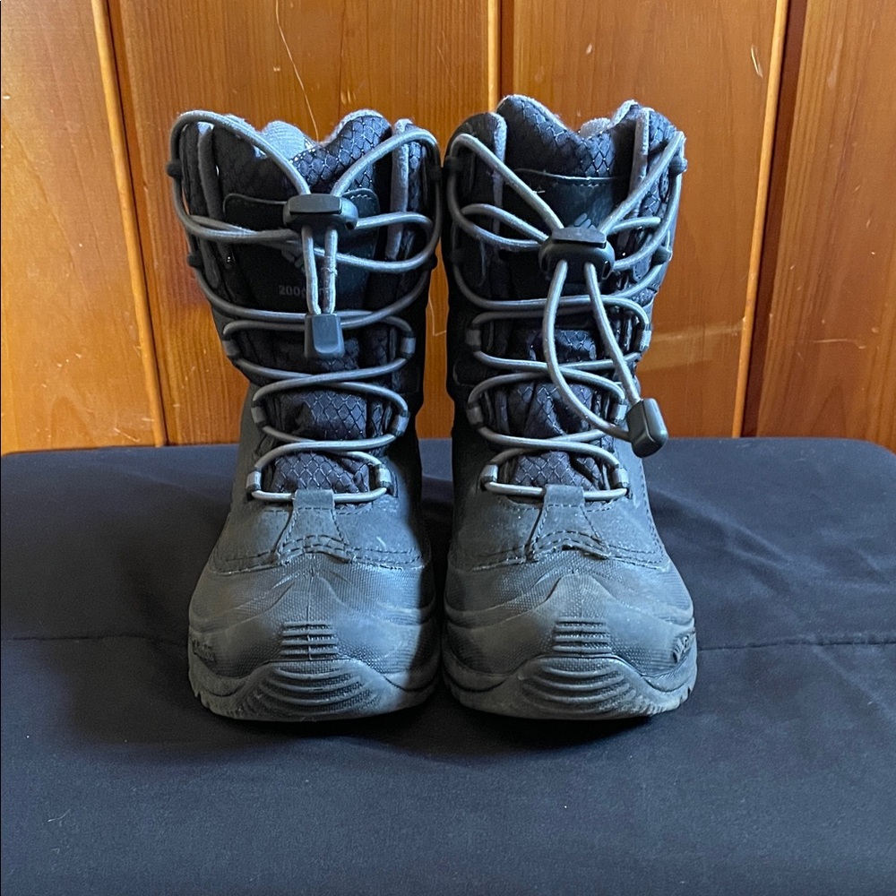 Columbia Kids Black Snow Boots